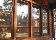 Деревянные окна для дачи 4